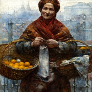 Żydówka z pomarańczami - 